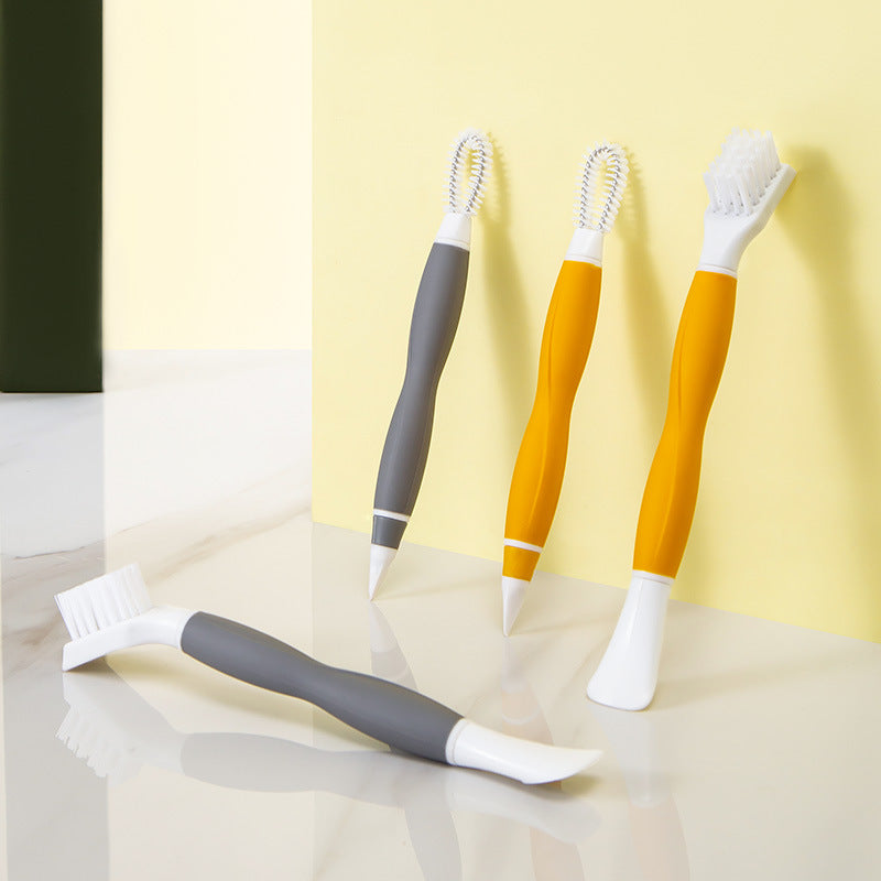 Three-in-one cup cover brush thermos cup multi-function gap cleaning brush cup mouth washing cup bottle brush universal cup brush