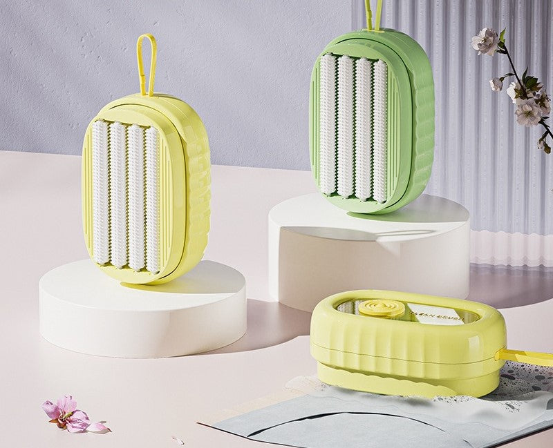Soft rubber foaming roller laundry detergent underwear underwear cleaning brush press liquid multifunctional laundry brush