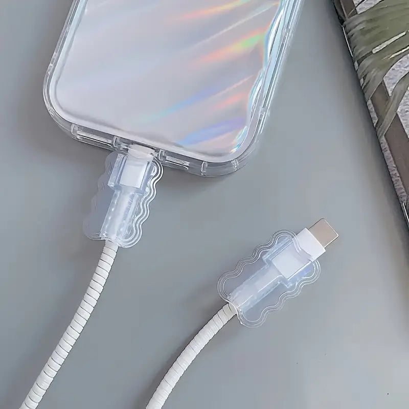 2/5pcs Mobile Phone Charging Sleeve: Protect Your from Breaking and Disconnecting Applicable to Apple Data Cable iPhone 15 16 17