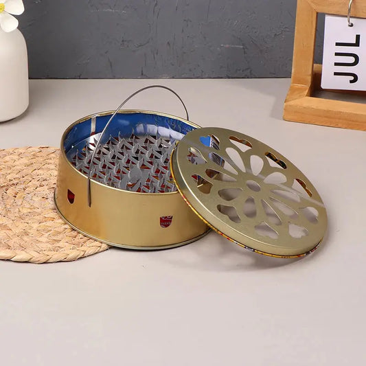 mosquito coil box tray safety belt cover portable fireproof ash box mosquito coil stand