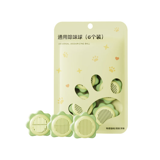 deodorizing ball mosquito repellent tablets 6 pack wall-mounted wardrobe deodorizing sneaker cabinet deodorizing ball, Sunflower shape