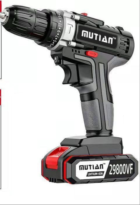 power hand screwdriver industrial-grade lithium battery dual-speed rechargeable screwdriver impact drill household multi-function electric screwdriver