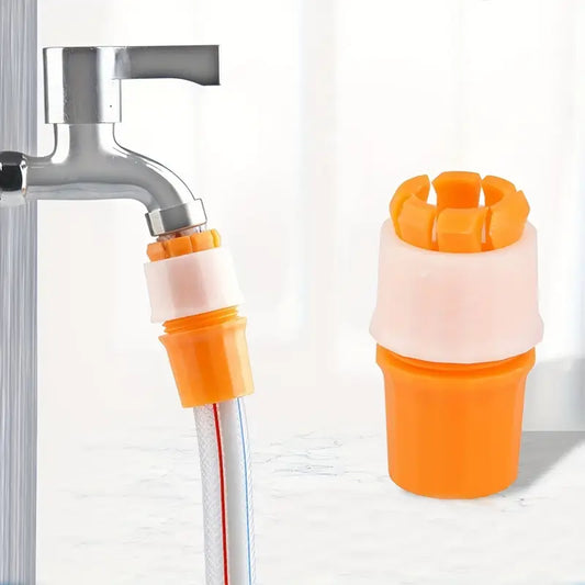 Water Tap Connector Soft Hose to Hard Hose Plastic Water Pipe Quick Connector