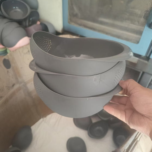 multifunctional rice washing sieve kitchen basket drain basket vegetable washing basket fruit basin