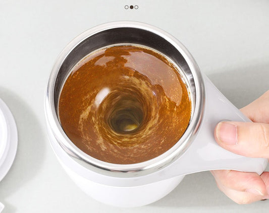 coffee stirring cup stainless steel lazy automatic stirring cup magnetic rotating electric milk cup mug cup