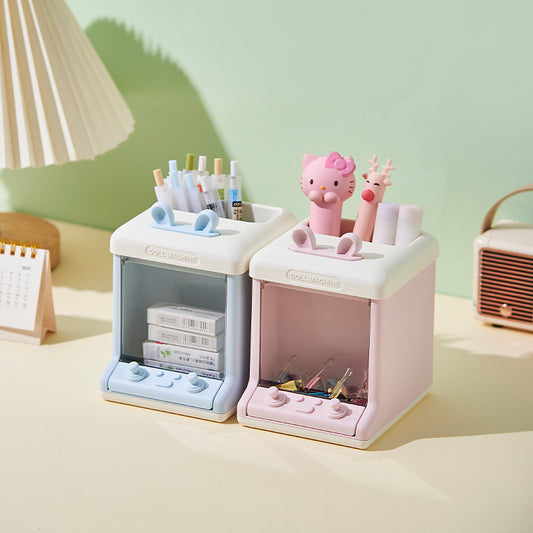desktop pen holder multifunctional storage box large capacity children's stationery storage, Cute student