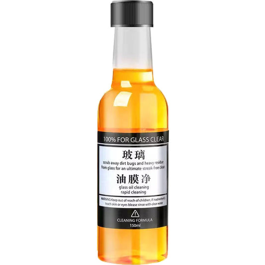 Car glass oil film remove windshield cleaning degreasing anti-rain defogger oil film agent