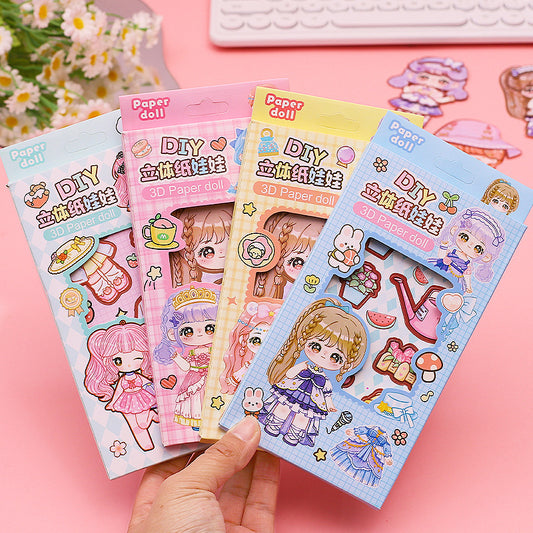 0908 paper doll DIY dress up