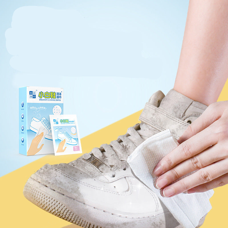 0820 Shoe wipes for white shoes, disposable, free-wash, stain-removing, portable, cleansing wipes
