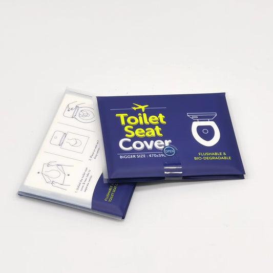 disposable toilet seat pads individually packaged water-soluble wood pulp paper material double layer/single layer