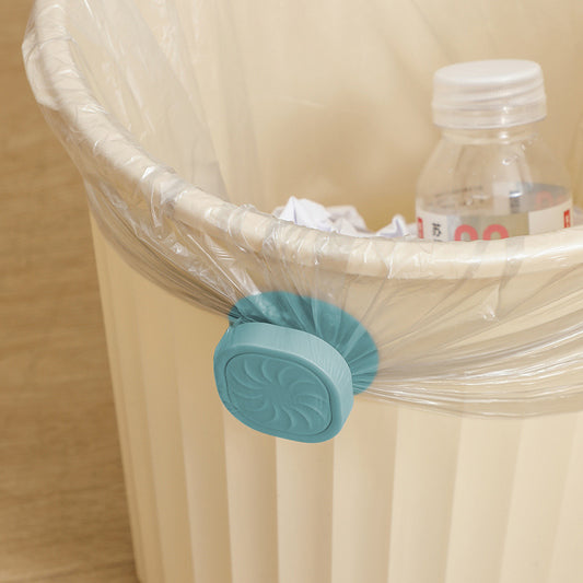 rotating garbage bag holder, adhesive trash can sticker button