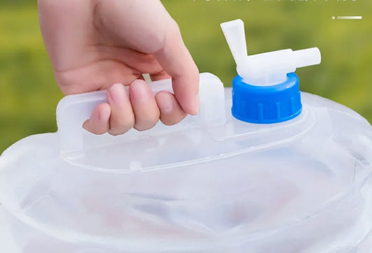foldable water storage Outdoor multifunctional retractable bucket food grade large capacity with faucet push bucket