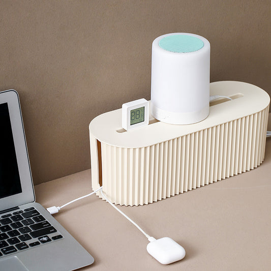 Plug storage box, wire socket management box