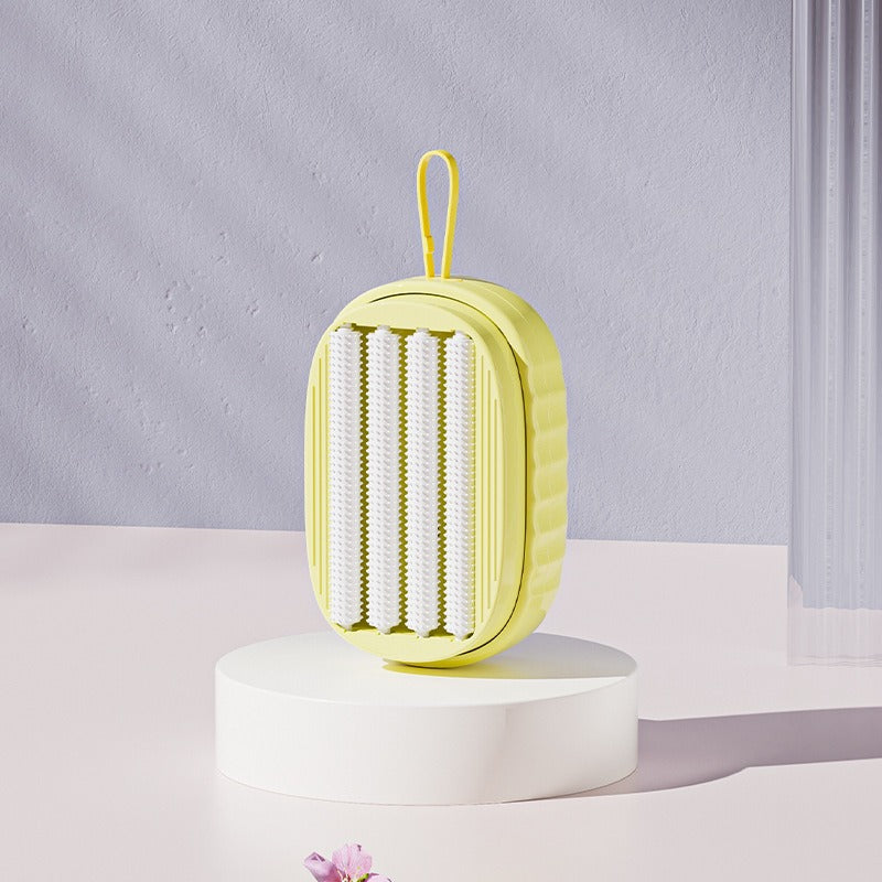 Soft rubber foaming roller laundry detergent underwear underwear cleaning brush press liquid multifunctional laundry brush